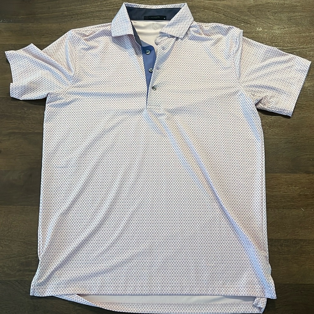 Men’s Greyson Light Pink Polo, M, LIKE NEW, worn once!